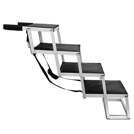 Nobby Aluminium Falt-Treppe 4-stufig 75kg Hunderampe Hundetreppe Hund rutschfest