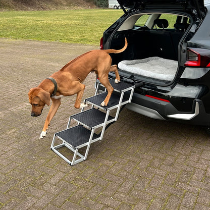 Nobby Aluminium Falt-Treppe 4-stufig 75kg Hunderampe Hundetreppe Hund rutschfest