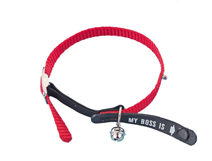 Nobby Adress-Katzenhalsband My Boss is Halsband Katze Cat
