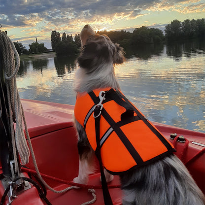 Nobby Hunde Schwimmhilfe neon orange gelb Rettungsweste Schwimmweste Weste