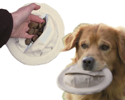 Nobby Flybee Dummy und Wurfscheibe schwimmt Preydummy Frisbee Disc Snack Hund