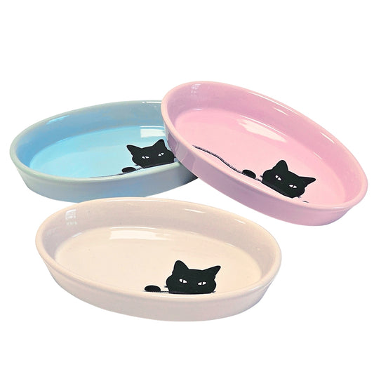Nobby Katzen Keramiknapf Napf Futterschale Katze Wilson Beige Pink Blau Cat
