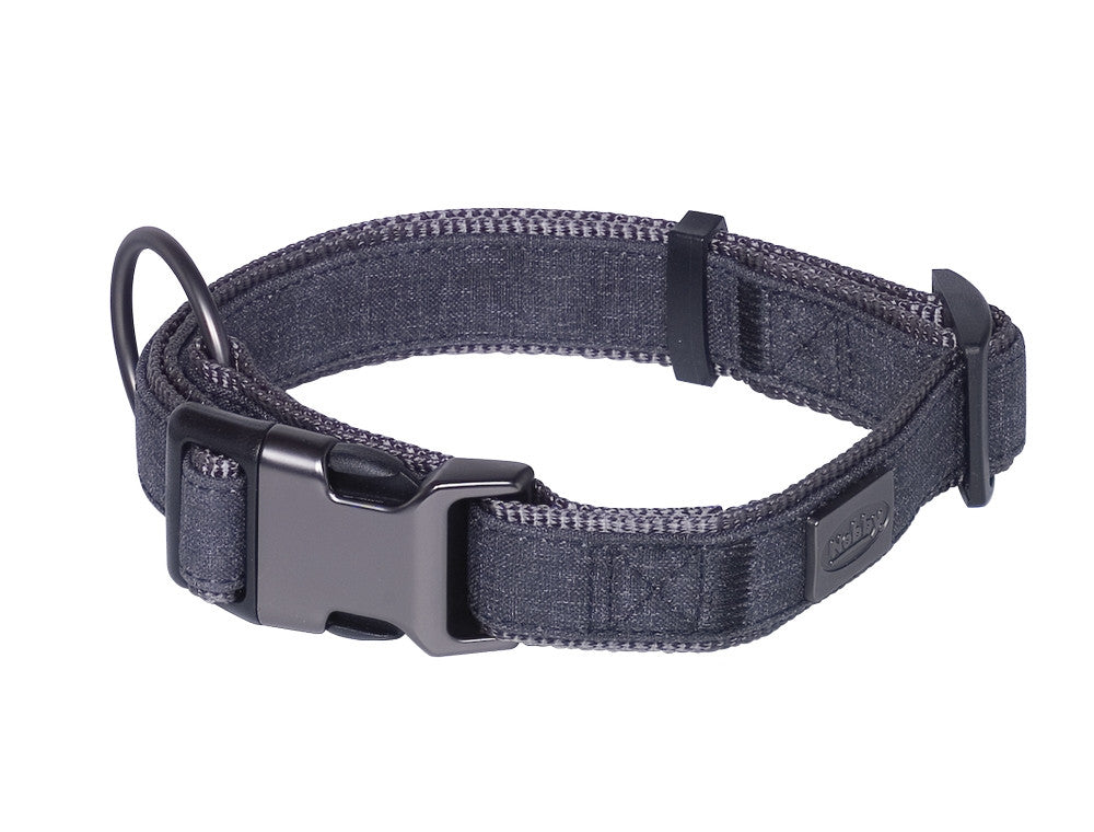 Nobby Halsband Linen Deluxe Hund Dog Nylon Leinenoptik XXS XS S M L X XL Farben