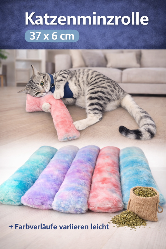 Katzenminzkissen Katzenminz Rolle Katzen katzenkissen Spielzeug 37*6CM