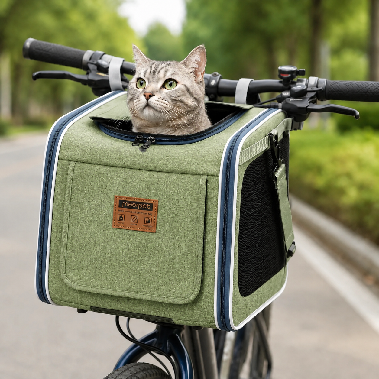 Fahrrad Hundekorb Hundetransport Rucksack 4-in-1 Haustier Tasche Faltbar bis 6kg