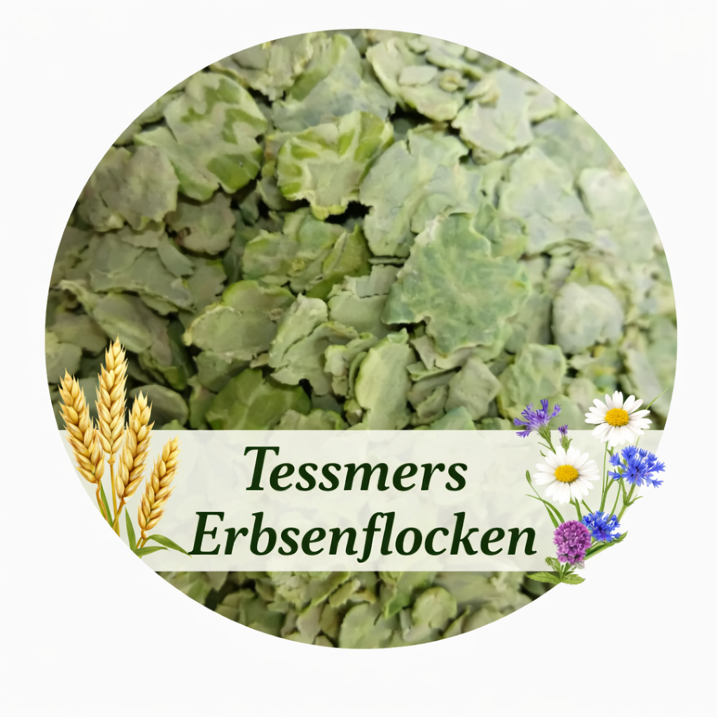 Erbsenflocken 2kg Erbsen Flocken Nager Kanninchen Kleintiere Nagerfutter gewalzt