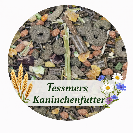 Premium Kaninchenfutter 2 kg Nager Trockenfutter Zergkaninchen faserreich