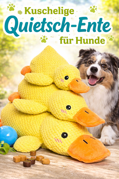 Anti Stress Ente Hund Gelbe Ente Design Hundespielzeug Quietschend Plüschtier