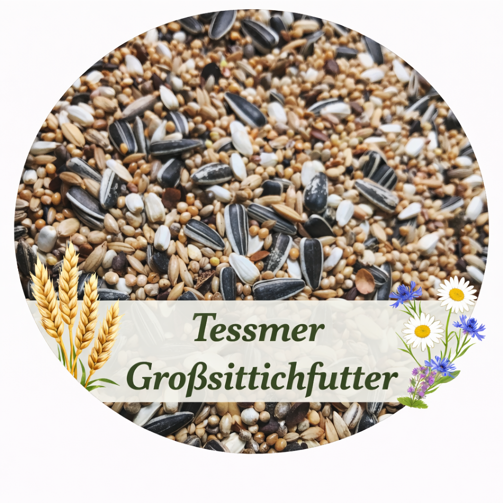 Tessmers Großsittichfutter 950 g Premium Qualität Nymphensittich Ziegensittich