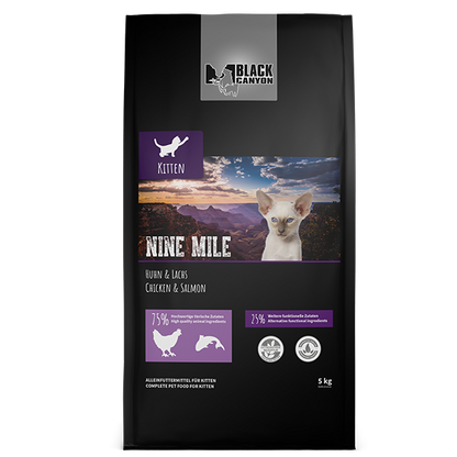 BLACK CANYON KITTEN NINE MILE - Huhn & Lachs 5 kg / 2 kg / 400 g