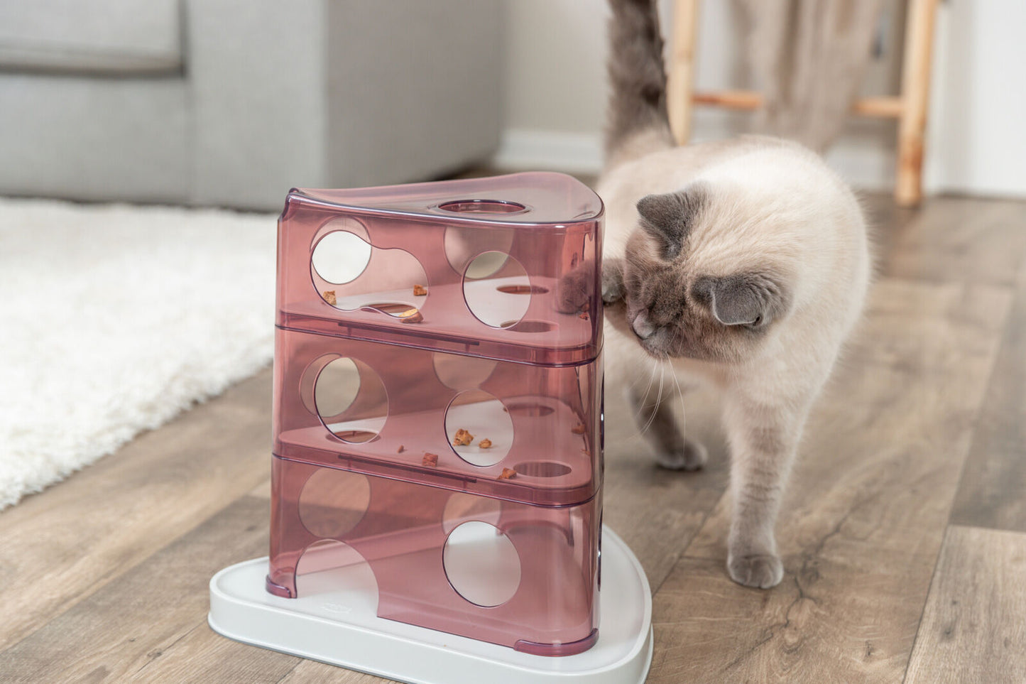Trixie Cheese Tower Katze Intelligenzspielzeug spülmaschinengeeignet Leckerlie