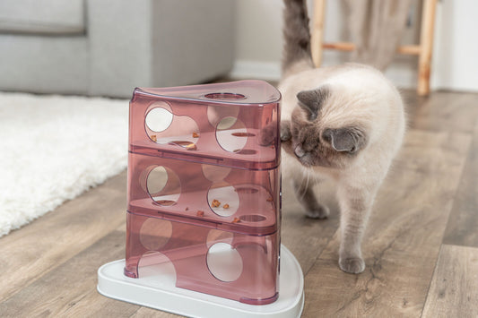 Trixie Cheese Tower Katze Intelligenzspielzeug spülmaschinengeeignet Leckerlie