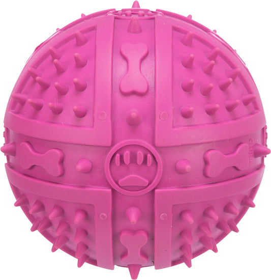 TRIXIE Hundespielzeug Ball Naturgummi mit Stimme Spielball Kauspielzeug Hunde