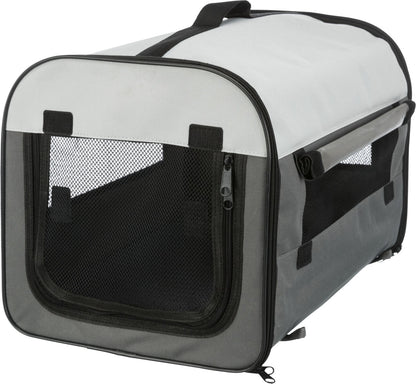 Trixie Mobile Kennel Basic dunkelgrau/hellgrau, diverse Größen Draußen und Drinnen