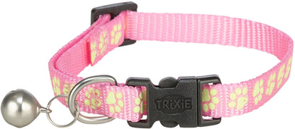 Trixie Halsband Katze fluoreszierend Pfötchen Motiv NEU Katzenhalsband