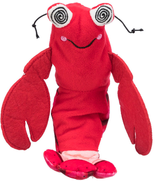 Trixie Katzenspielzeug Zappelhummer 23cm rot/weiß Catnip Katzenminze  USB