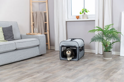 Trixie Mobile Kennel Basic dunkelgrau/hellgrau, diverse Größen Draußen und Drinnen