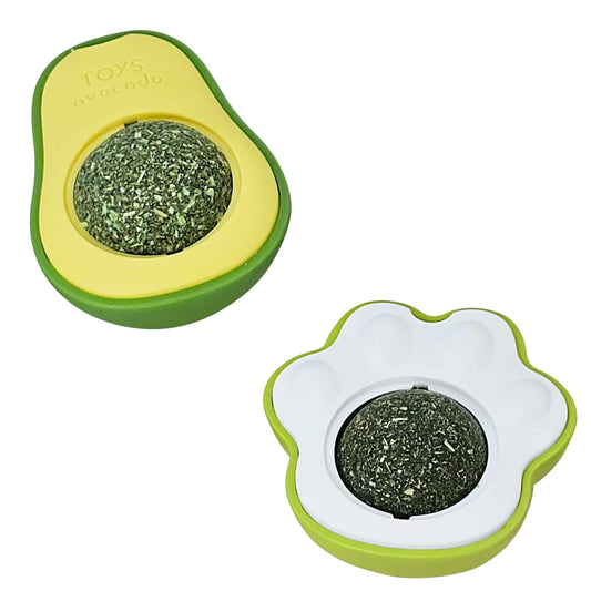 Nobby Katzenspielzeug Catnipball Katzenminze Leckball Avocado oder Pfote Katze Cat