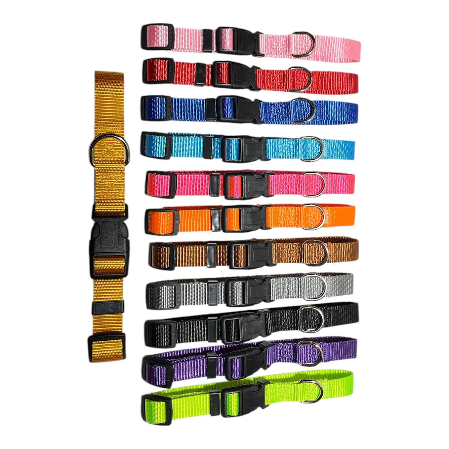 Premium Halsband Hundehalsband Regulierbare Hunde Nylon 12 Farben