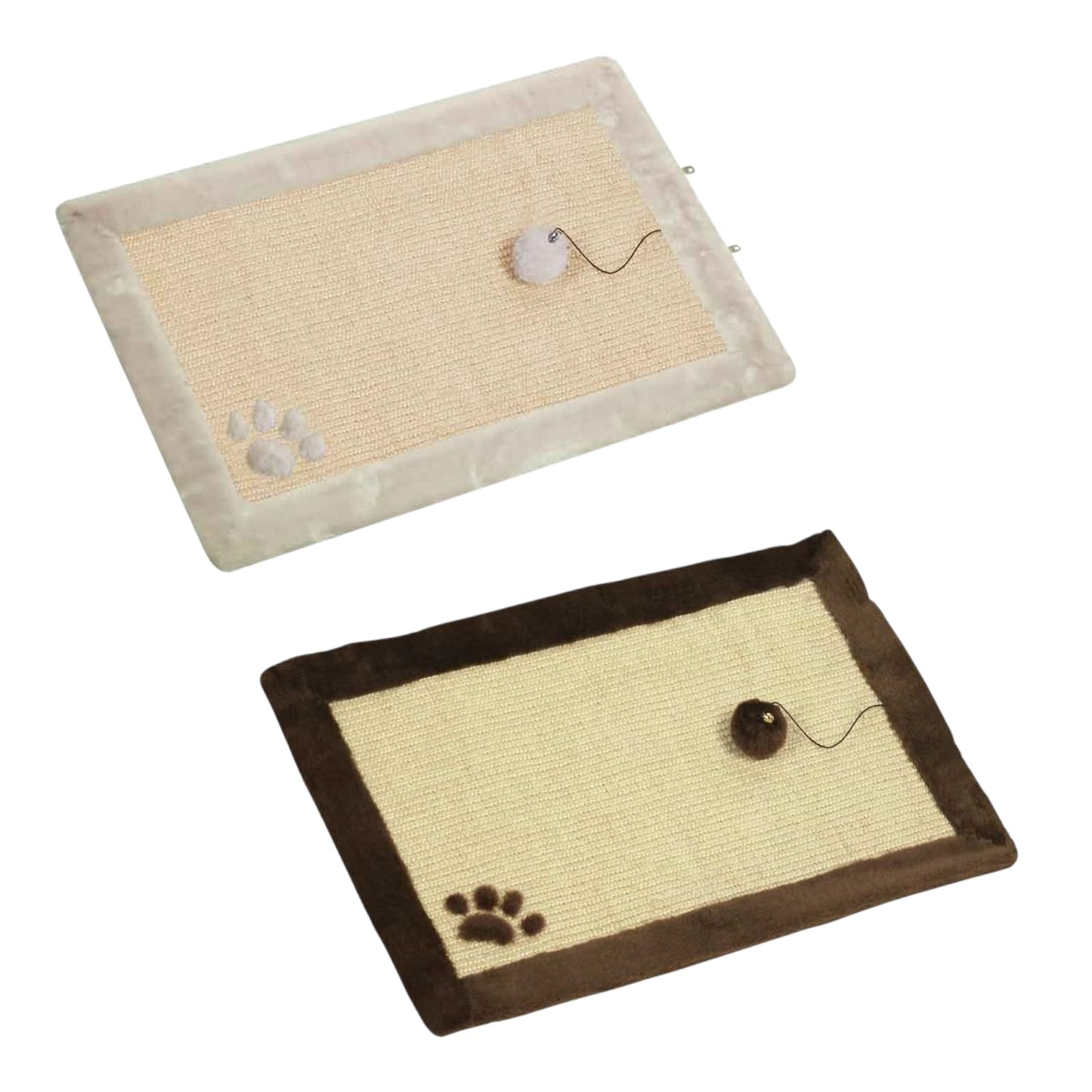 Nobby Kratzmatte beige braun Katze Sisal Kratzbrett Katzenkratzbrett Kratzmöbel