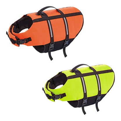 Nobby Hunde Schwimmhilfe neon orange gelb Rettungsweste Schwimmweste Weste