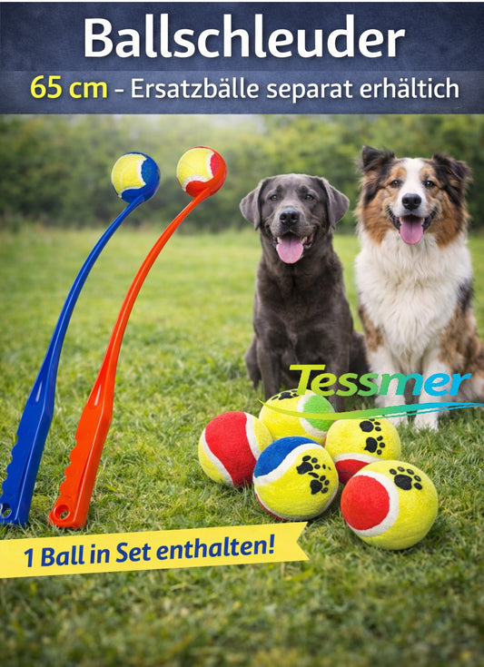 Ballschleuder mit Ball Shooter Hundespielzeug 65 cm oder Ersatzball