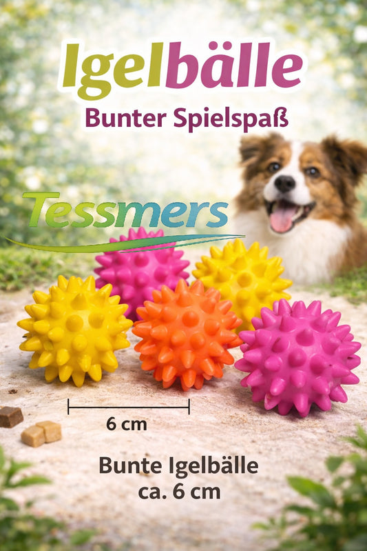 Hundespielzeug Igelball Squeaky Latex 6 CM Hund Dog Spielzeug Apportieren Ball