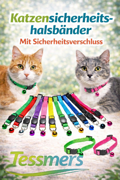 Tessmers Katzenhalsband Katze Cat Sicherheitshalsband Sicherheitsverschluß