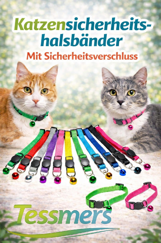 Tessmers Katzenhalsband Katze Cat Sicherheitshalsband Sicherheitsverschluß