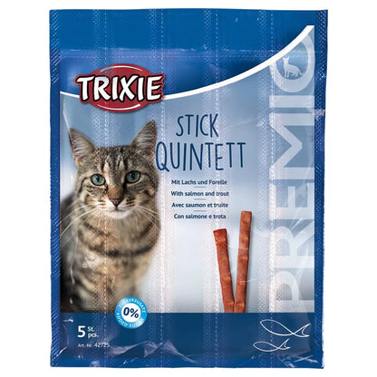 Trixie Premio Stick Quintett Lamm & Truthahn/ Geflügel & Leber oder Lachs/Forelle 20 g  Cat Katze Snack Leckerli